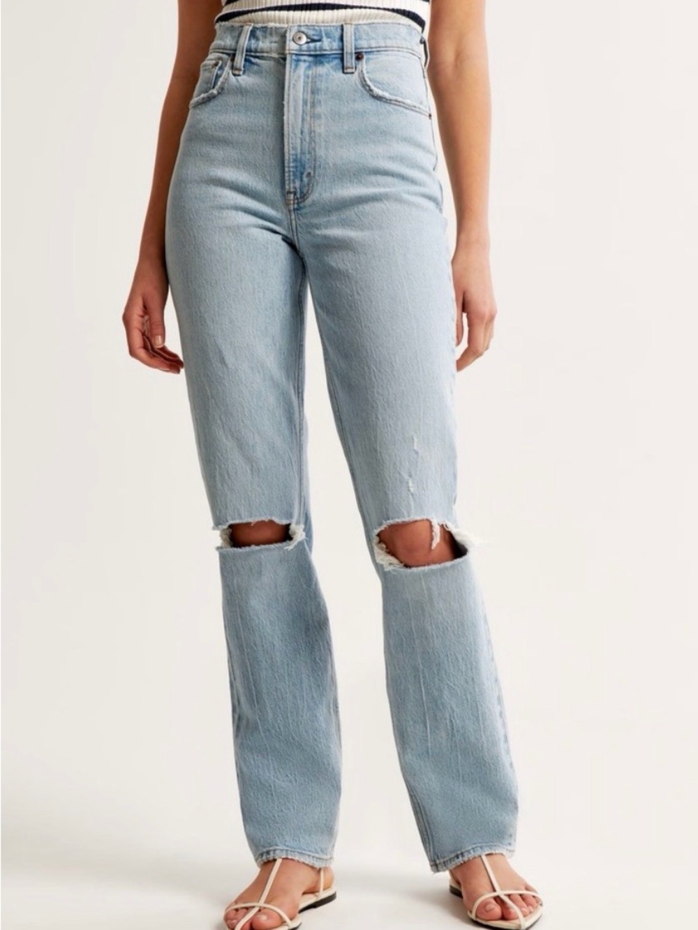 Abercrombie 90s straight ultra high rise jean